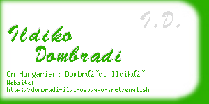 ildiko dombradi business card